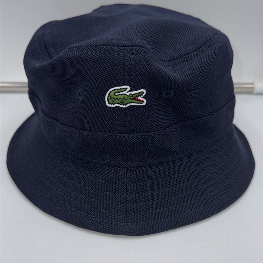 Like New Lacoste Unisex Organic Cotton Piqué Bucket Hat / Size Medium